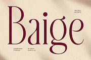 Baige – Condensed Font, a Serif Font by Craft Supply Co. (Thumbnail 1 of 8)