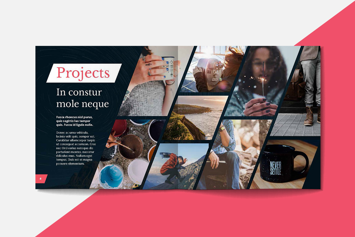 Square Portfolio Brochure Template, a Brochure Template by RWstudio (Photo 3 of 6)
