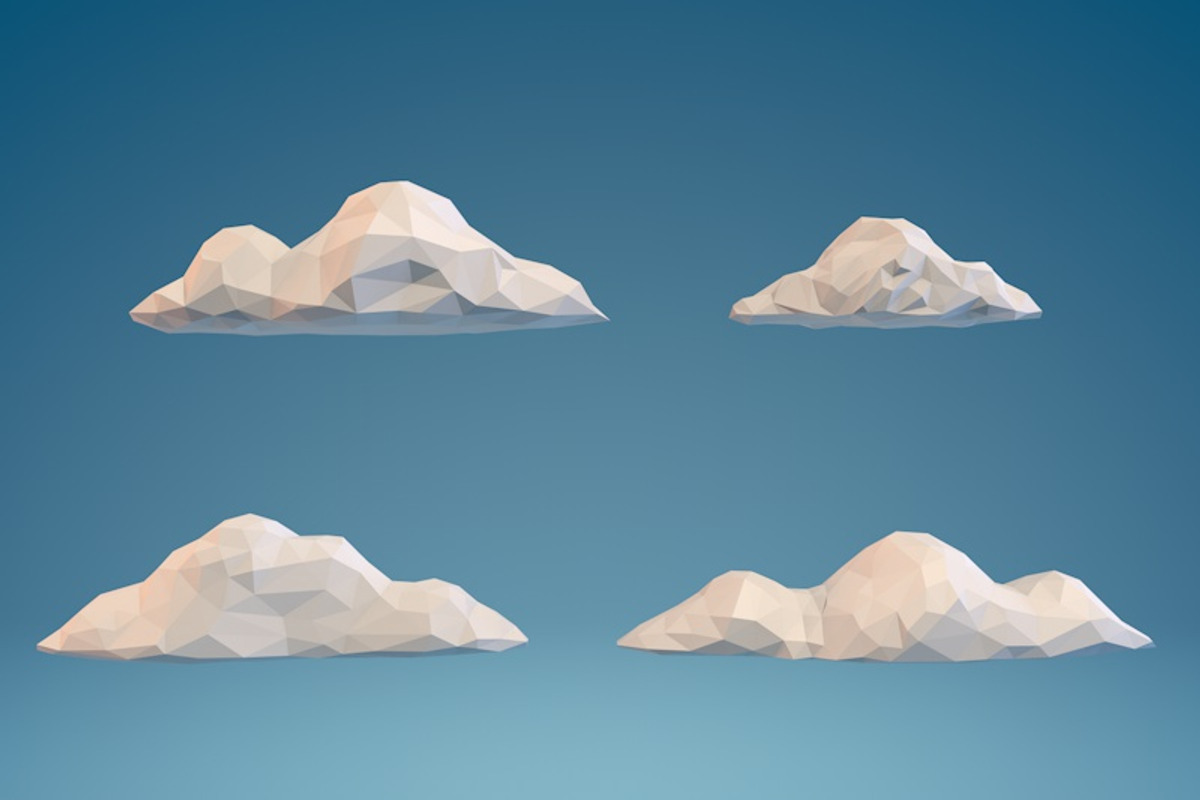 Low Poly Clouds Pack 2, an Environmental 3D Model by CreativeeArt (Photo 3 of 6)