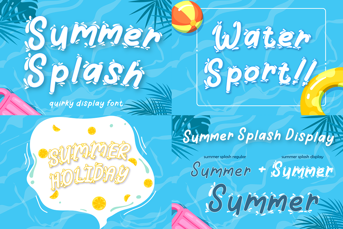 The Summer Vibes Font Bundles, a Sans Serif Font by Attype (Photo 4 of 16)