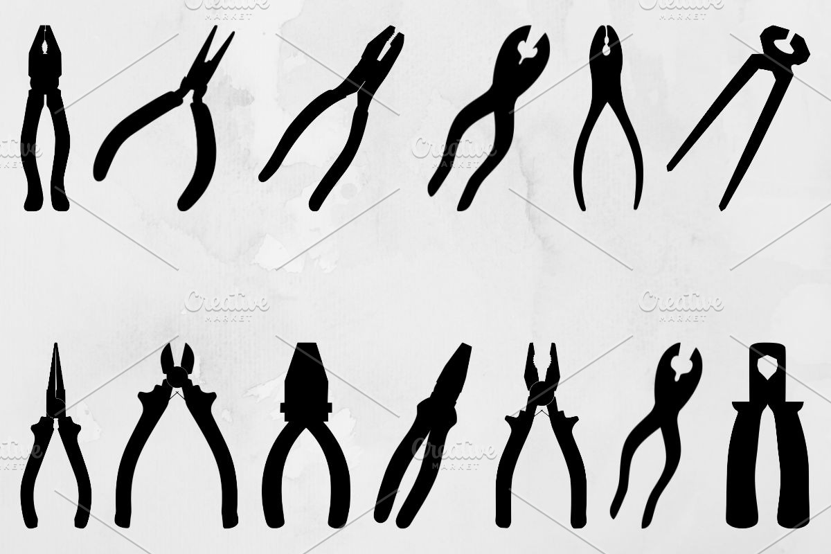 Pliers Silhouette SVG, an Object Illustration by newminddesign (Photo 1 of 3)