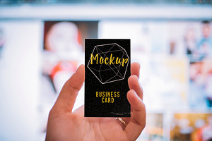 Retro Mock-up Business Card