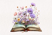 Summer Garden Watercolor Clipart, an Illustration by CreationArt (Thumbnail 10 of 10)