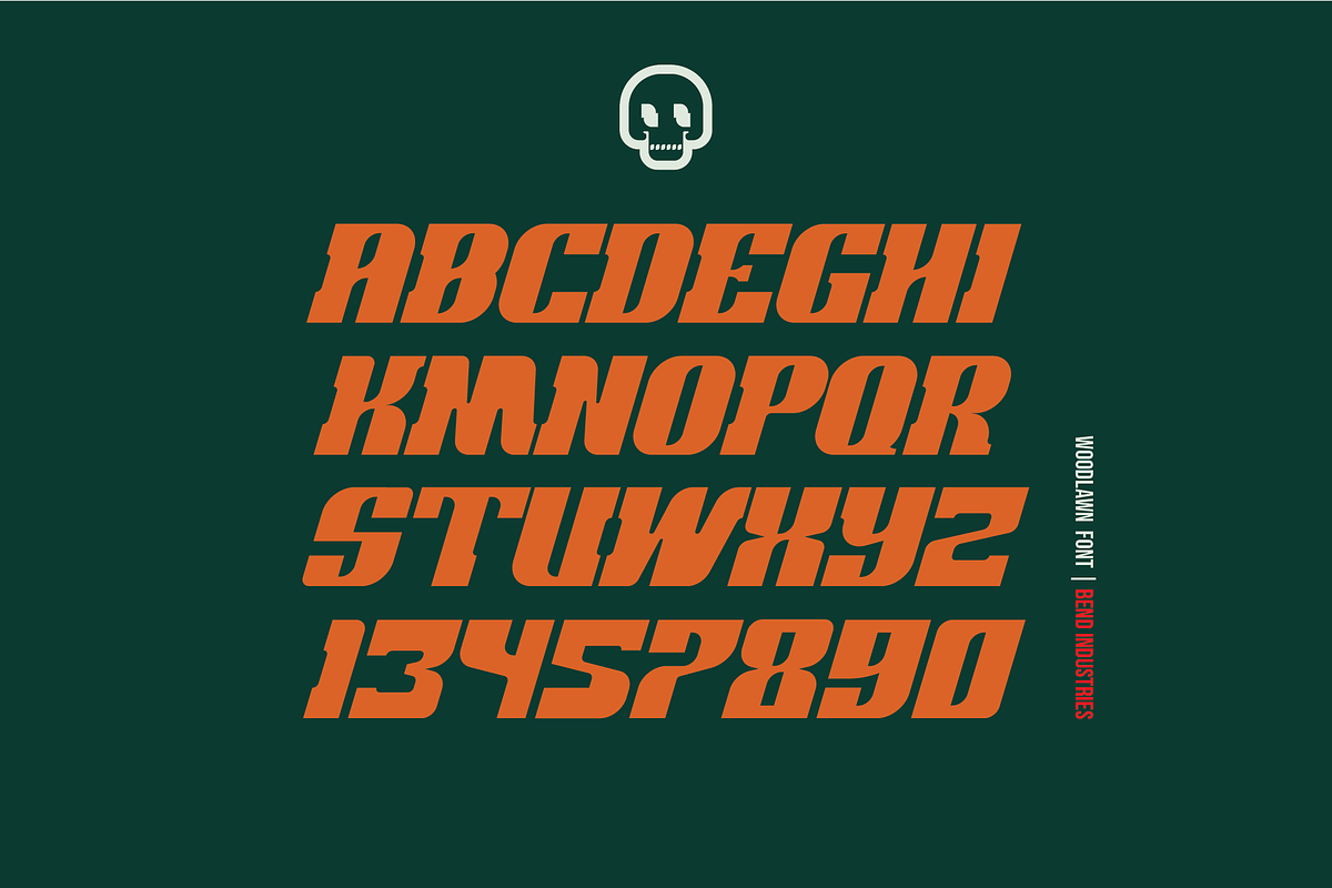 Woodlawn Font | 3 Styles, a Sans Serif Font by Bend Industries (Photo 2 of 6)