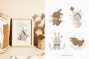 Baby Rabbit illustration & patterns, an Animal Illustration by polikarpovaart (Thumbnail 4 of 12)