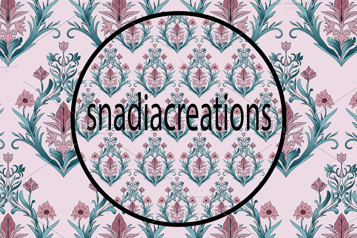 Floral Harmony, a Pattern Graphic by snadiacreations (Photo 2 of 6)