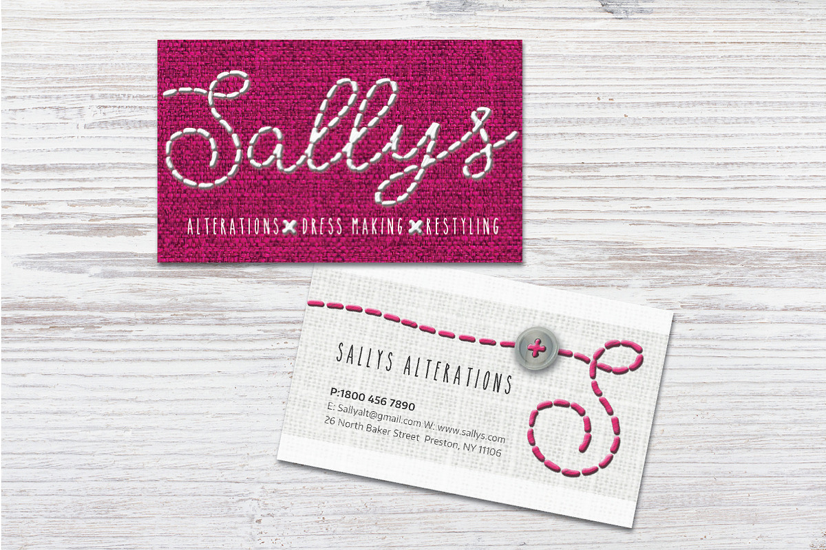 Stitched hand written font preview 2