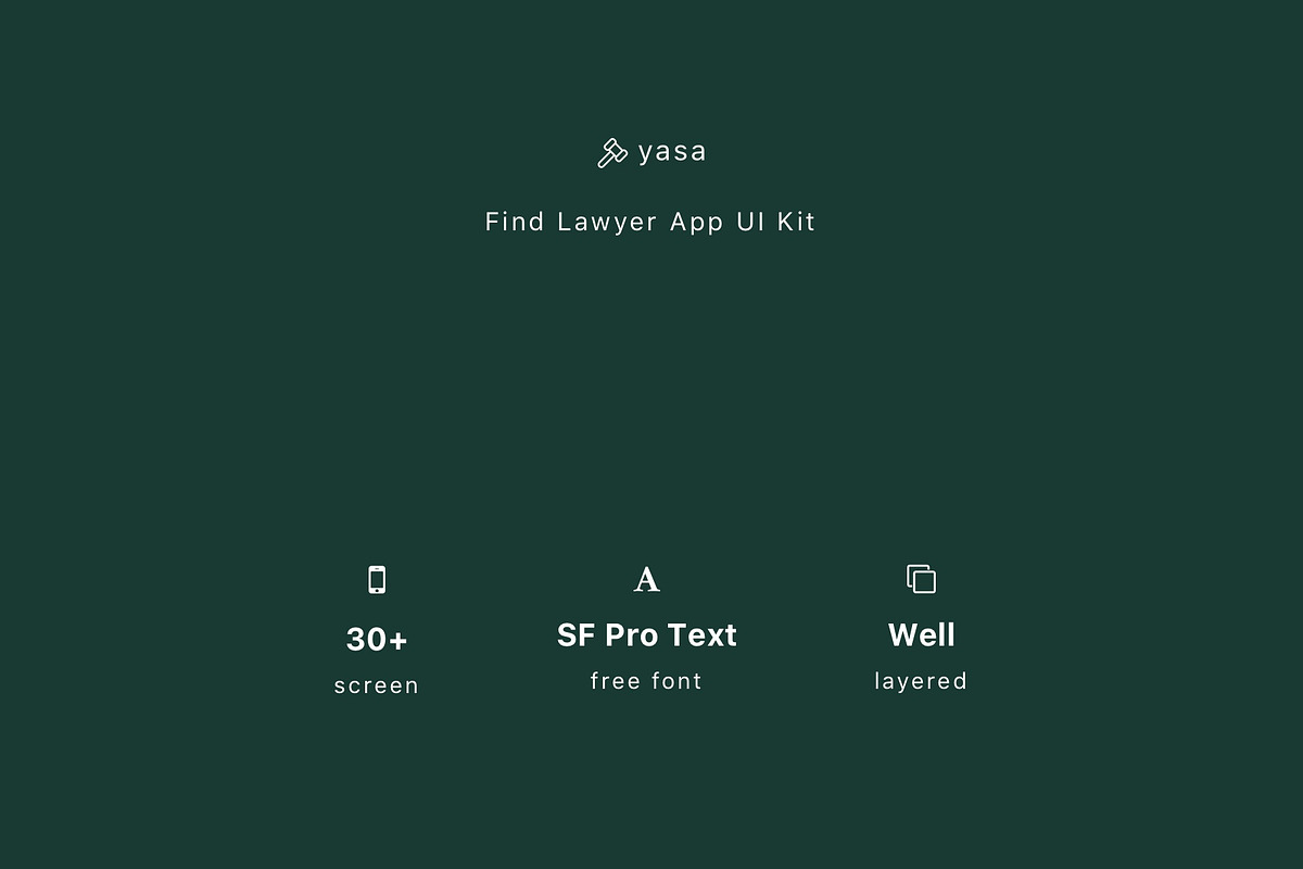 Yasa - Find Lawyer App UI Kit, an App Template by Betush (Photo 6 of 6)