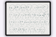 Procreate Face Portrait brushes, a Brush Add-On by Procreate Market (Thumbnail 4 of 5)