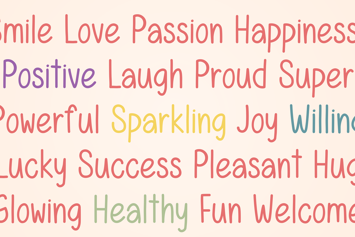 Happy Monday Cute Handwritten Font, a Handwritten Font by Lalava Studio (Photo 6 of 7)