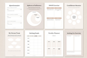 Coaching Worksheet Bundle For Canva