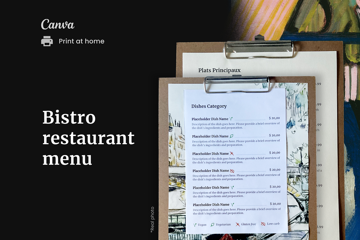 Bistro and Cafe / Coffee Shop Menu, a Brochure Template by Cadu's lil Digital Bodega (Photo 1 of 5)