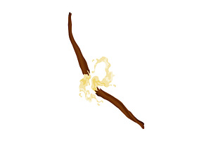 Vanilla pods or stick. Realistic, a Food Illustration by the8monkey