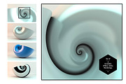 Golden Spiral Shell Set, a Graphic by helloSG (Thumbnail 2 of 4)