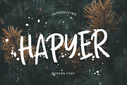 Hapyer Modern Font, a Script Font by Formatika Studio (Thumbnail 1 of 8)