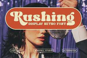 Rushing - Bold Headline Typeface