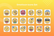 Emoticon Icons Set - Filled Line, an Emoji Icon by Kmg Design (Thumbnail 2 of 3)