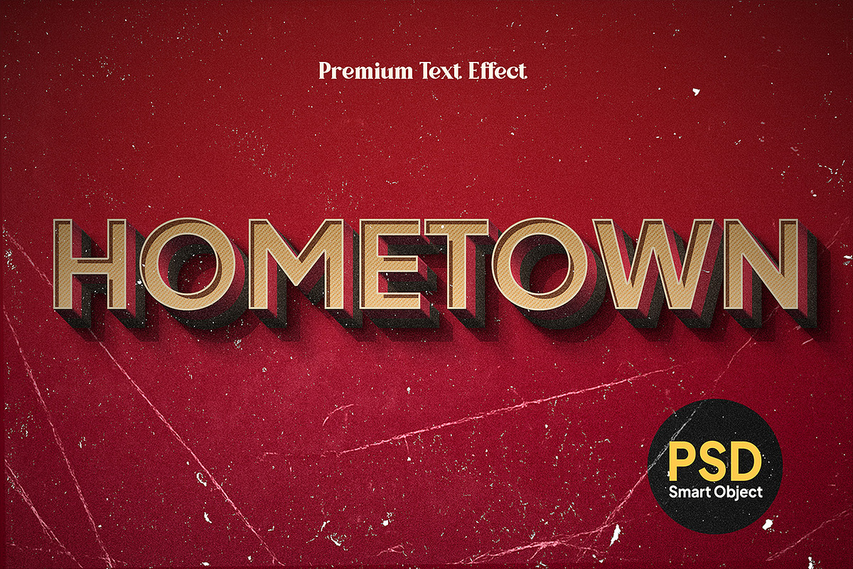 Old Vintage Retro PSD Text Effect, a Layer Style Add-On by Agung Kreatif (Photo 2 of 5)