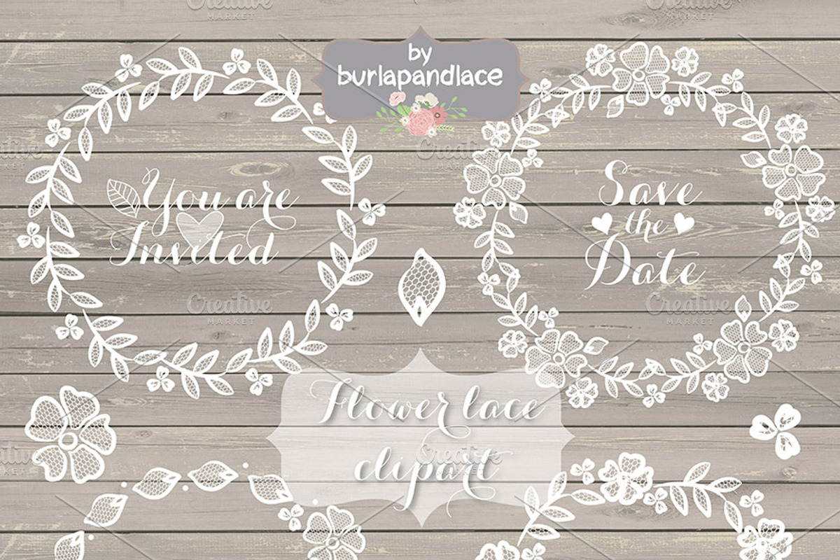 BIG WEDDING BUNDLE, a Texture Illustration by burlapandlace (Photo 8 of 22)