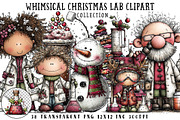 Whimsical Christmas Lab Clipart, an Illustration by OK Design (Thumbnail 1 of 6)