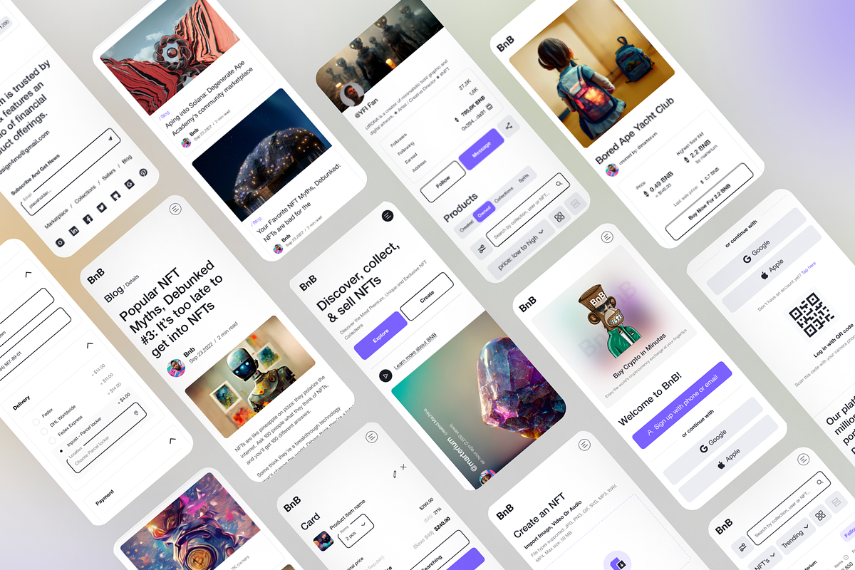 NFT Website, an UI Kit Template by Julia Shagofferova (Photo 10 of 13)
