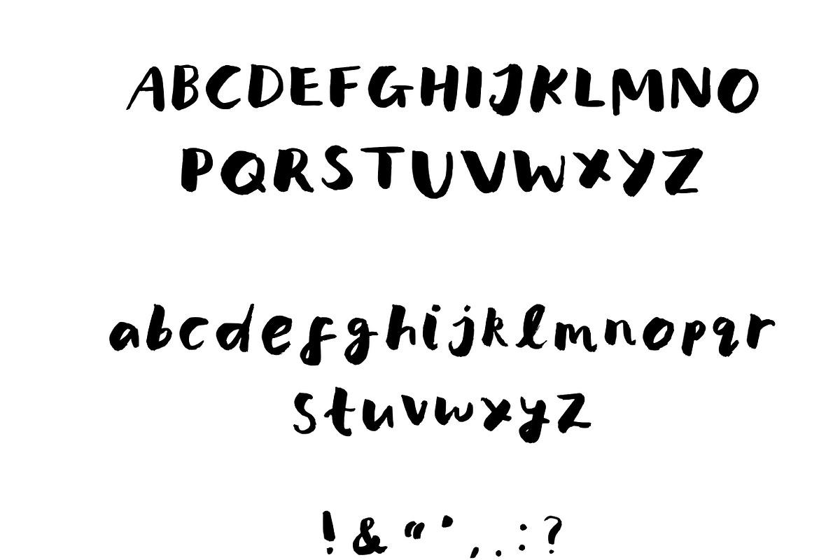Kate font - friendly brush lettering, a Handwritten Font by katie.chappell