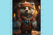 Cute Cartoon Shaman Animals, a Wallpaper Graphic by Whiskey Bee Boutique (Thumbnail 8 of 21)