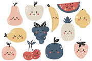 Cute Fruits - Collection for Kids, an Animal Illustration by Sumacj (Thumbnail 2 of 9)