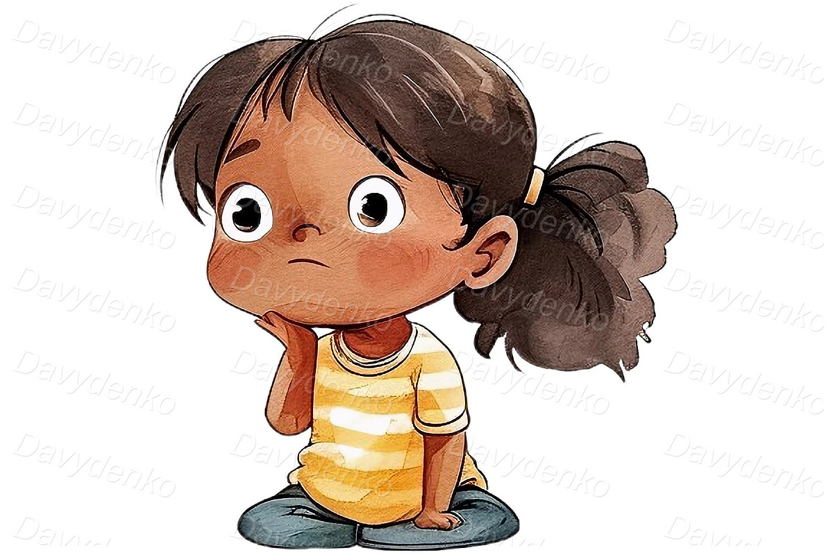 Kids different facial expressions, a Person Illustration by Bubert Art (Photo 6 of 8)