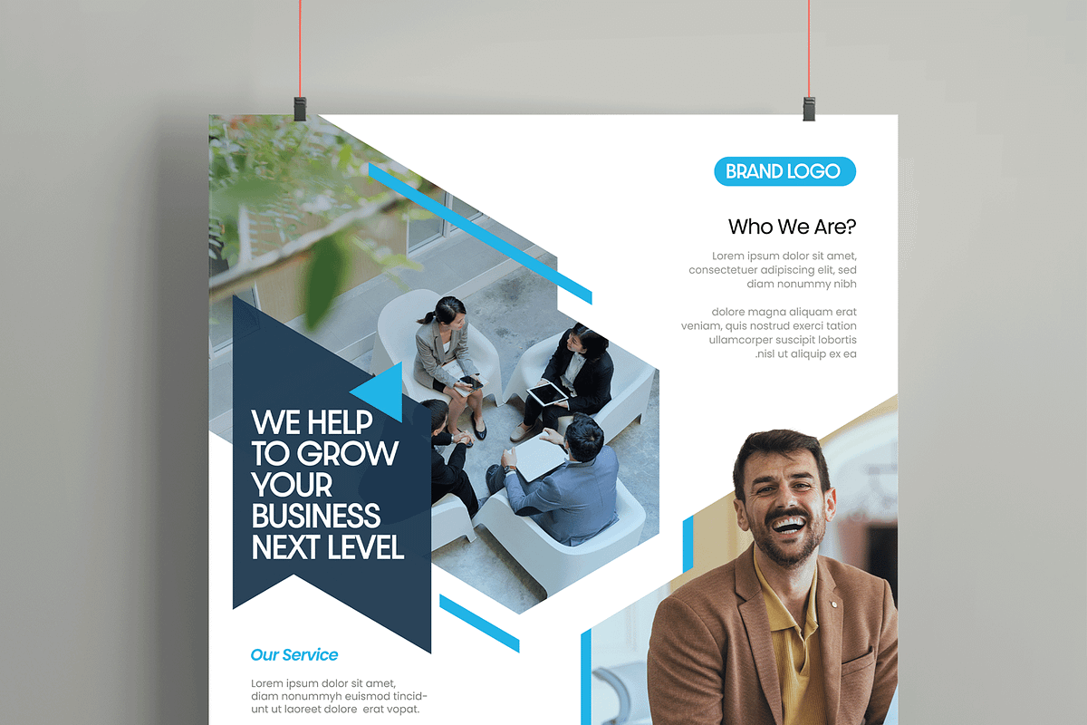 Corporate Business Flyer Poster, a Flyer Template by MightyDesign (Photo 2 of 6)