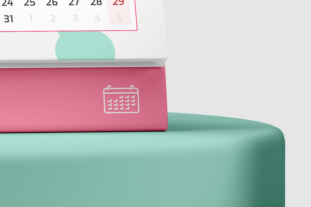 Desk Calendar Mockup - 6 views, a Packaging Mockup by Illusiongraphic (Photo 14 of 19)