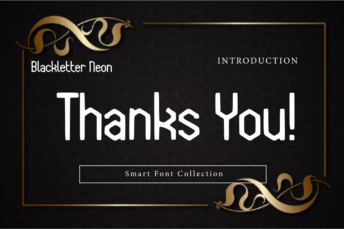 Blackletter neon, a Blackletter Font by Wow Magic (Photo 3 of 3)