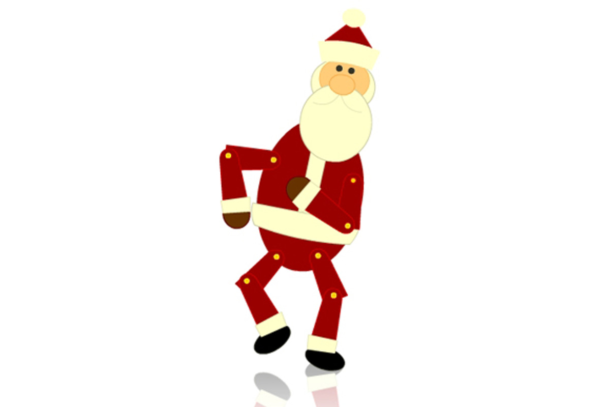 80% OFF - Dancing Santa Claus, an Illustration by Illustrations & Templates (Photo 7 of 7)