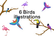 Colorful Tropical Summer Design Set, an Animal Illustration by Def Studio (Thumbnail 4 of 7)