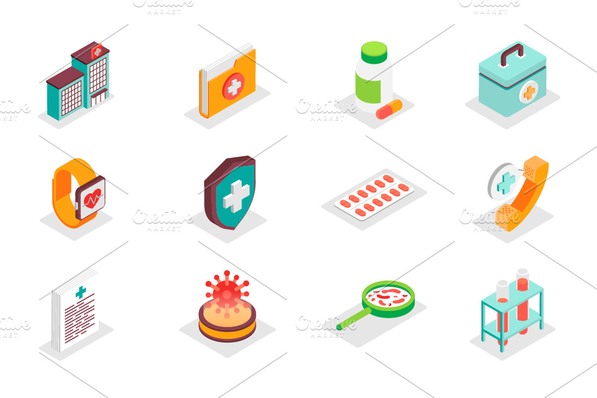 Isometric Icons Pack, a Duotone Icon by alexdndz (Photo 15 of 21)