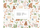 Fall Forest Animals Autumn pattern, a Pattern Graphic by Milatoo (Thumbnail 3 of 4)