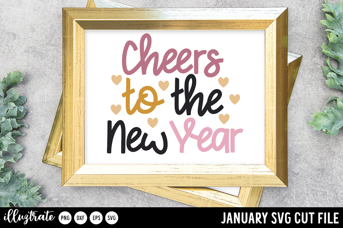 January SVG Cut Files for Cricut, an Illustration by illuztrate (Photo 10 of 12)