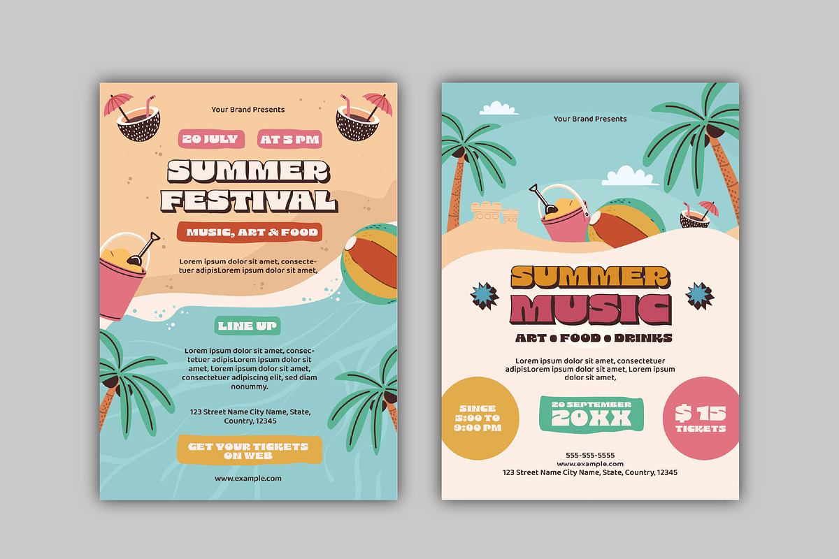 Summer Festival Event Flyer preview 2