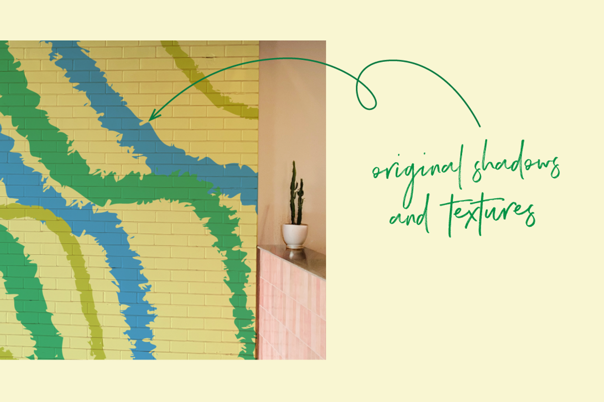 PSD mockup — white indoor brick wall, an Advertising Mockup by Tania Hearn Studio (Photo 3 of 3)