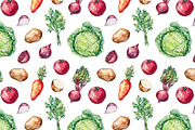 Beetroot Soup+Watercolor Ingredients, an Illustration by Olga Olmix (Thumbnail 8 of 9)