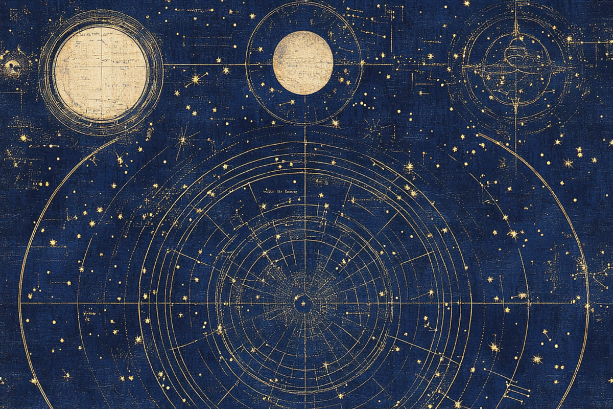Celestial Astrology Chart, a Background Graphic by Printable Treasure (Photo 7 of 8)