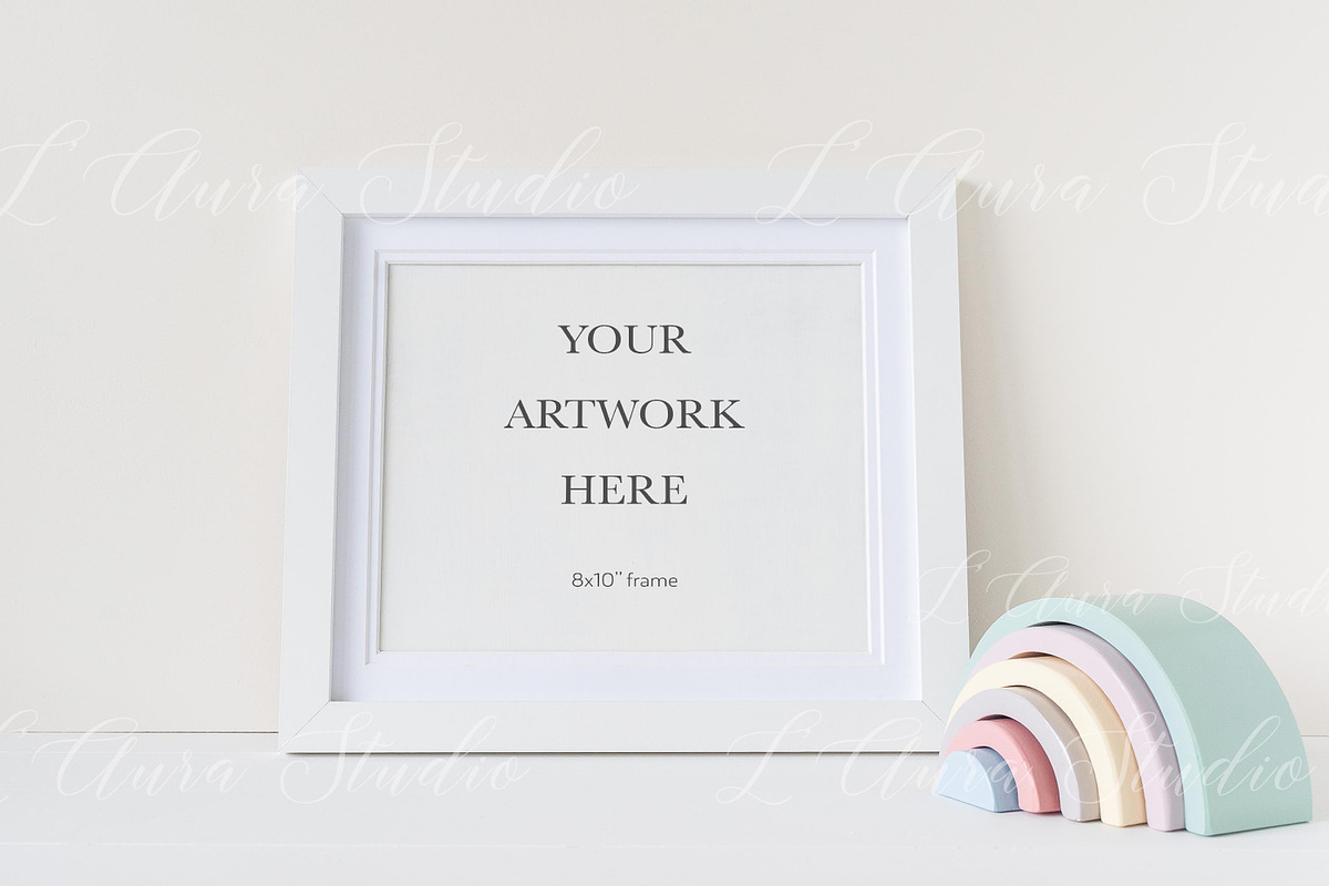 Nursery frame mockup bundle - 8x10'', a Print Template by L'Aura Studio (Photo 6 of 7)