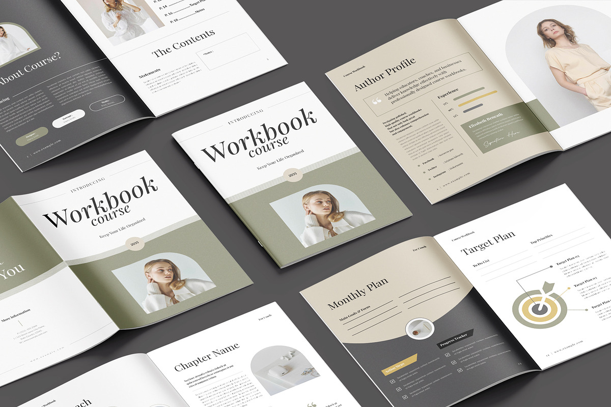 Online Course Workbook Template, a Brochure Template by Spark_Creative (Photo 2 of 10)