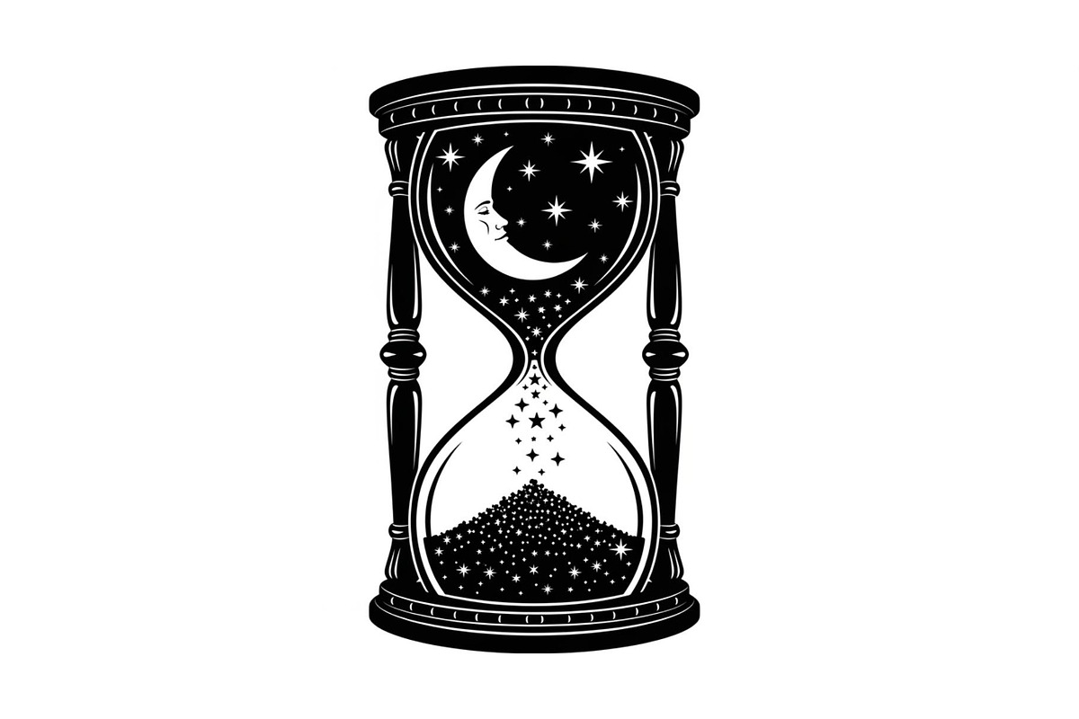 Moon Hourglass Design Bundle, an Illustration by jahid234 (Photo 4 of 31)