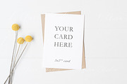 Invitation card mockup - psd bundle, a Print Template by L'Aura Studio (Thumbnail 4 of 6)