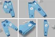 Kids Jogger Pants Mockups, a Bottom Mockup by megostudi0 (Thumbnail 1 of 7)