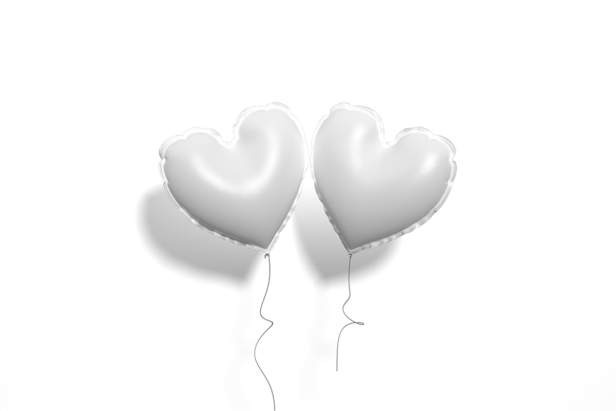Heart Balloon Mockups, a Merchandise Mockup by groens (Photo 7 of 9)