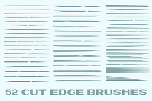 Cut Edge Brushes For Illustrator