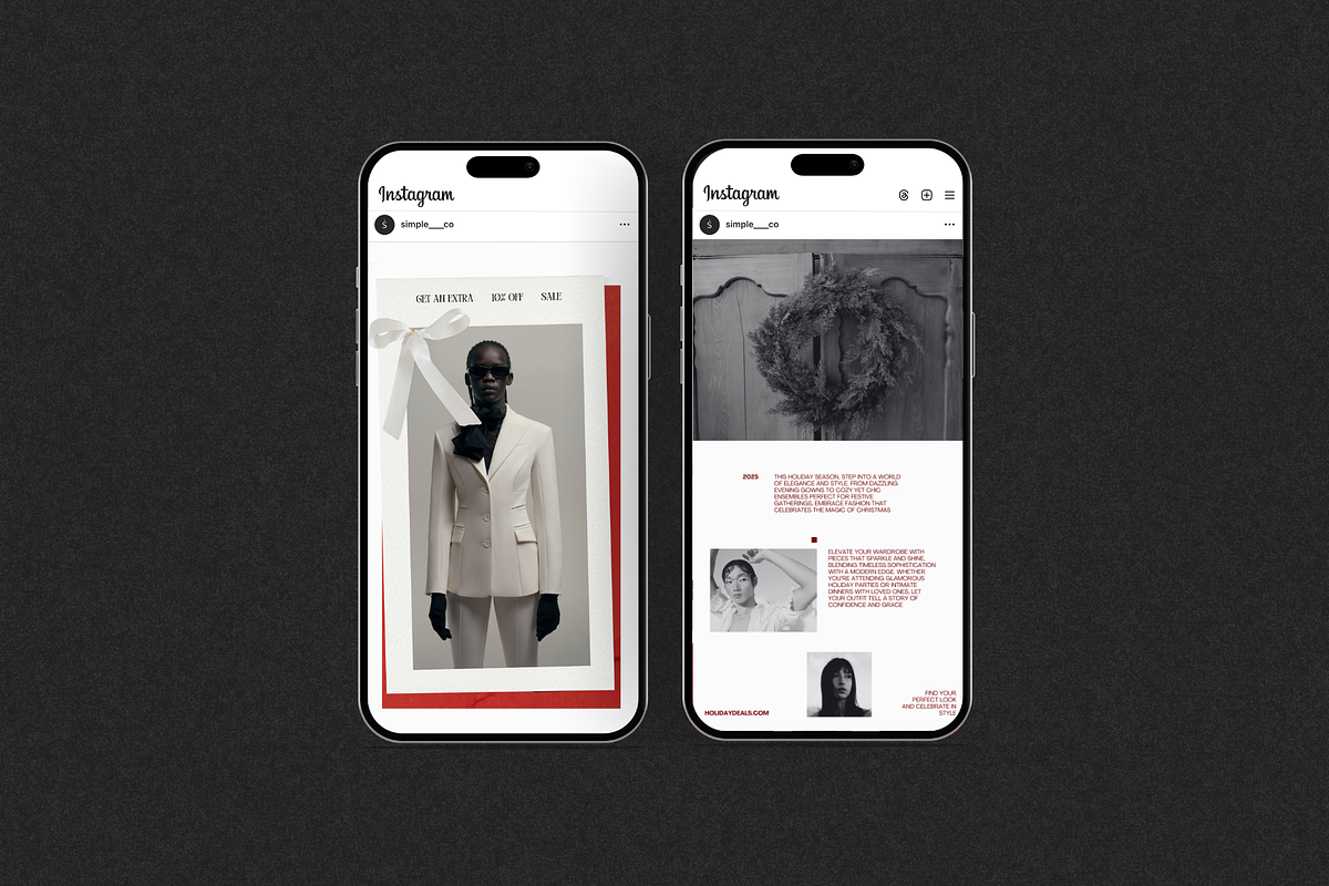 Noël | Holiday Social Media Kit, a Social Media Template by Simple có (Photo 7 of 9)