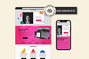Squarespace website template, a Squarespace Template by Ciel Lumiere (Thumbnail 2 of 11)